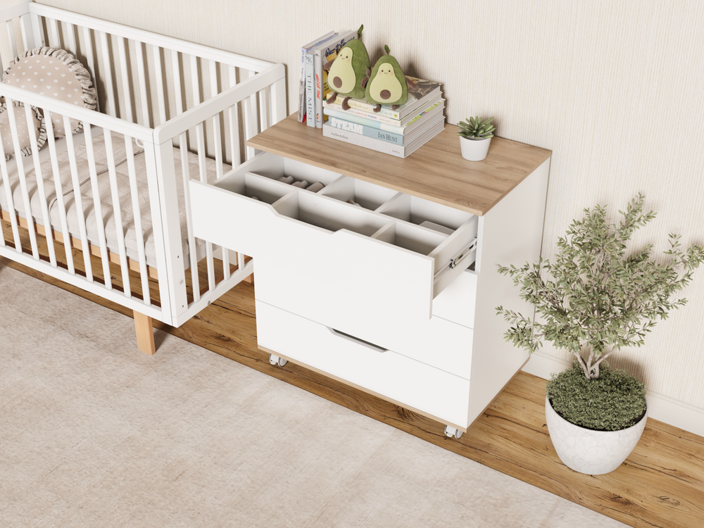 Пеленальный комод Incanto Юг цвет белый/дуб