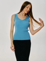 Топ вязаный, майка в рубчик