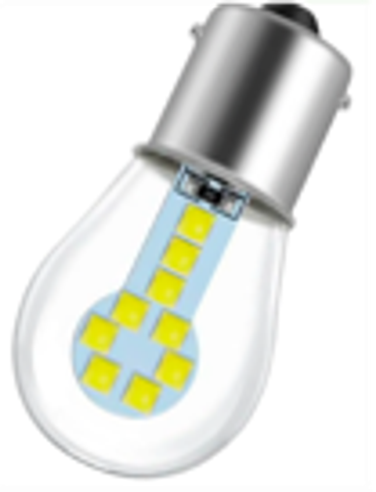 ZMB P21 LED 18SMD(3030) 12V Белый (1шт.)