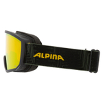 Очки горнолыжные ALPINA Scarabeo S Q-Lite Black-Yellow Matt/Q-Lite Gold S2 (б/р)