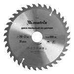 Пильный диск по дереву, 200 х 32 мм, 36 зубьев, кольцо 30/32 Matrix Professional