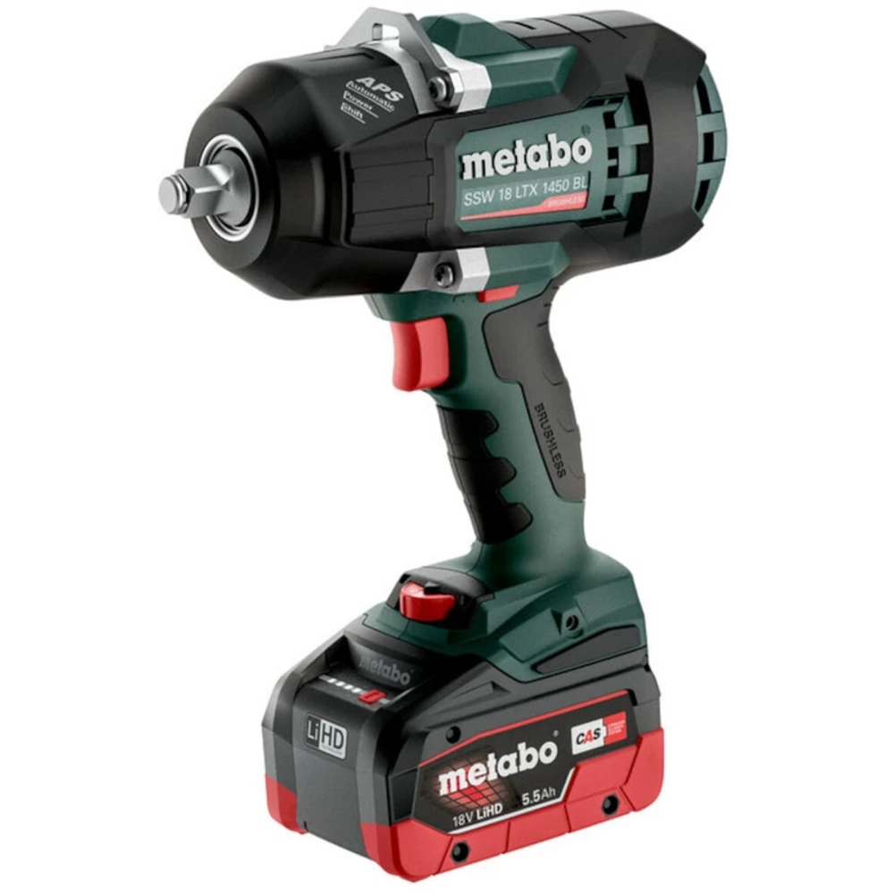 Metabo SSW 18 LTX1450BL гайковерт аккумуляторный (2 x 5,2 Ач, ЗУ) 602401660