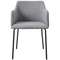 Серый стул Koping на черных металлических ножках | Купить в Hallberg.ru