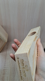 Подставка для бутылки деревянная, без покраски
