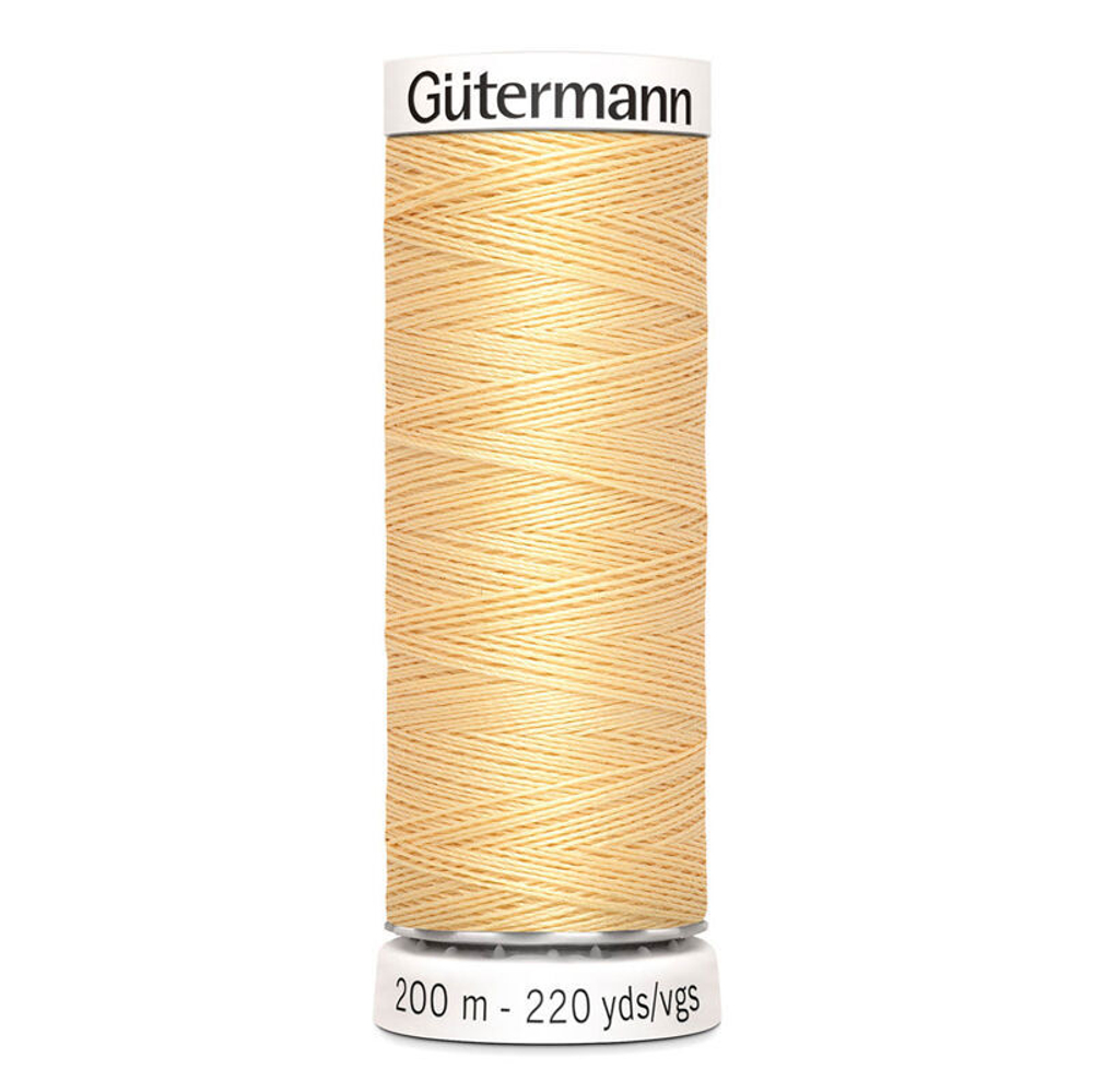 Нить Sew-All 200 м, Gutermann, 003 кремово-желтый