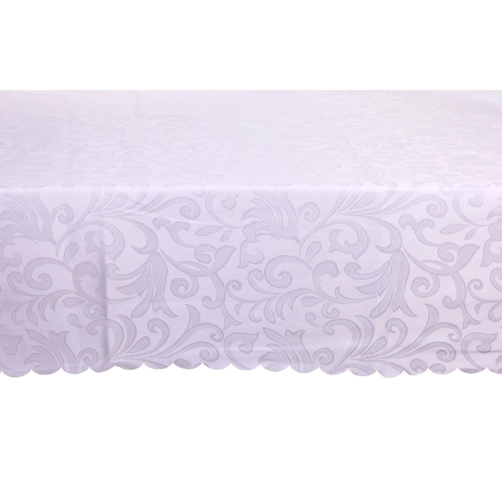 Скатерть 148*180 см «Классика», вьюнок, цвет белый