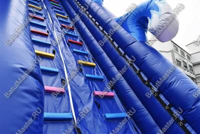 Надувной наземный аквапарк «Драконья гора», 27*17*11 м