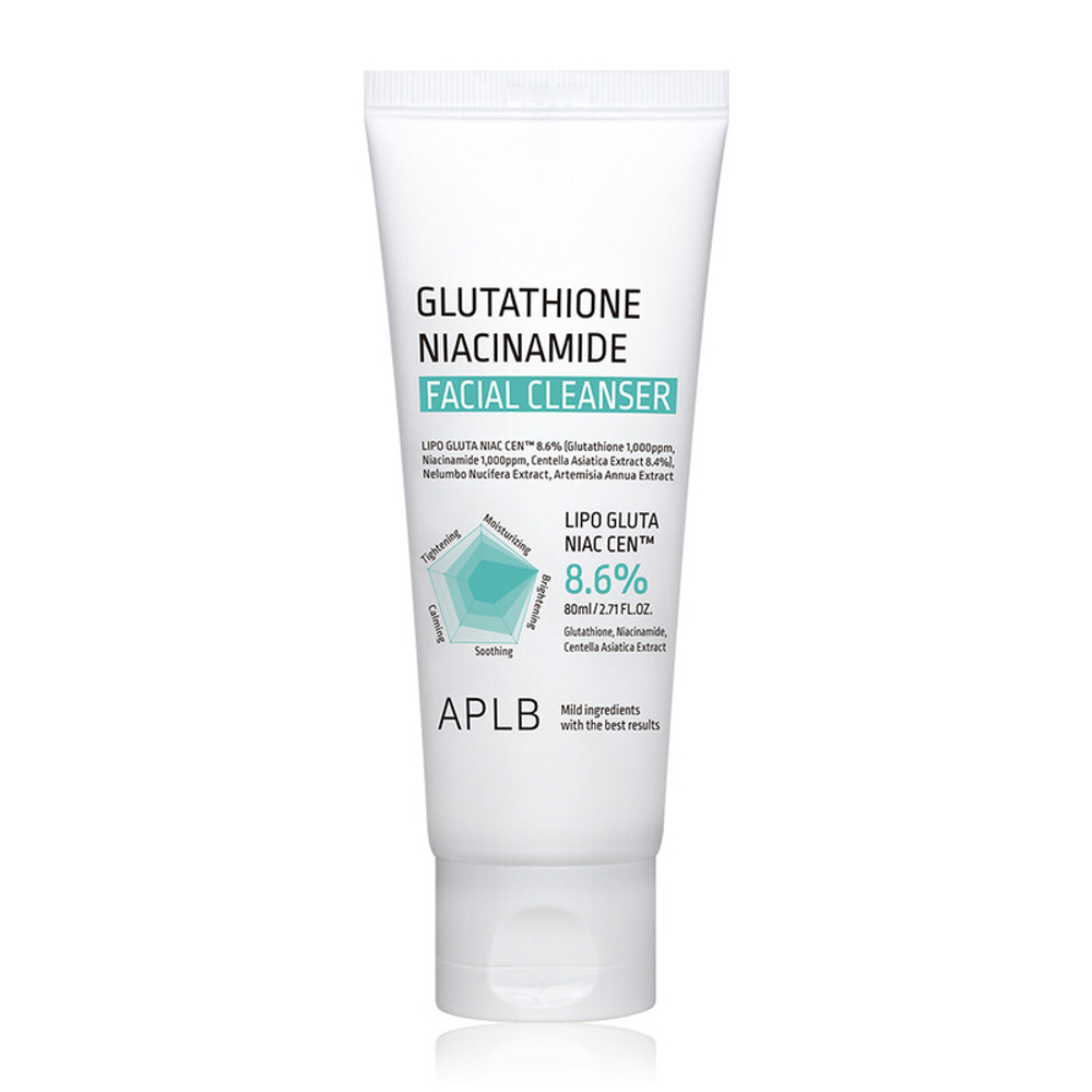 APLB Glutathione Niacinamide Facial Cleanser пенка глубокоочищающая с глутатионом и ниацинамидом