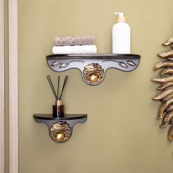 Полочка Лайм малая Орех Бронза