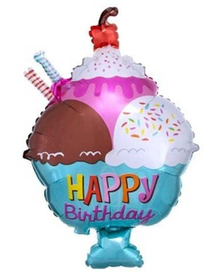 Фигура "Креманка с мороженым на День Рождения" 58 см