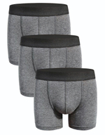 Набор из 3 темно-серых трусов-боксеров Darkzone (Размер: M) (Цвет: темно-серый)
