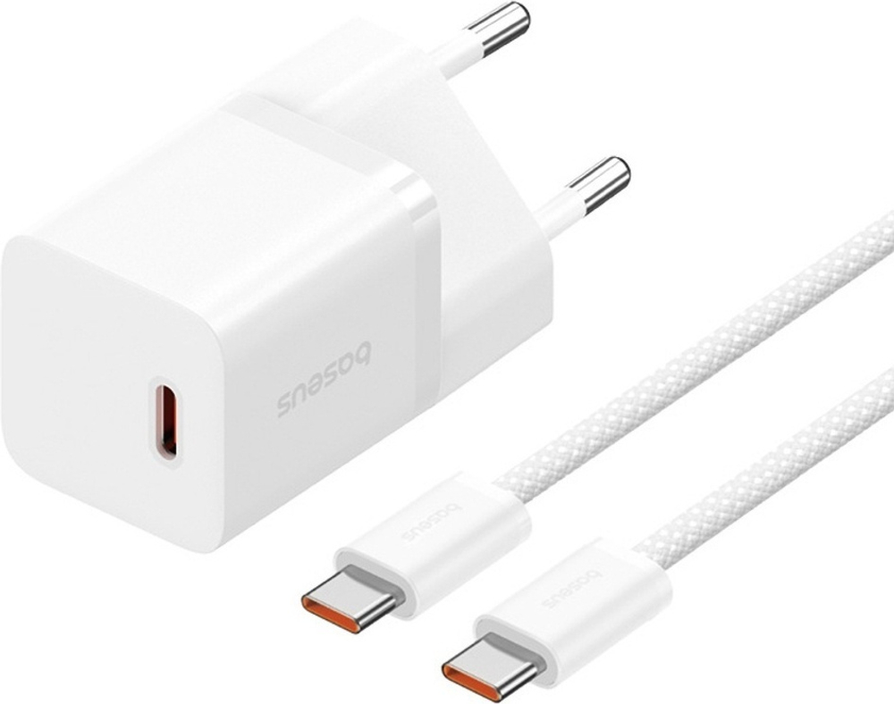 Зарядное устройство Baseus P10110902213-00 USB Type-C белый