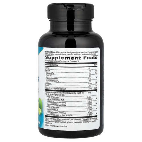 Nature's Way, Mega 3/6/9, смесь омега, со вкусом лайма, 90 мягких таблеток