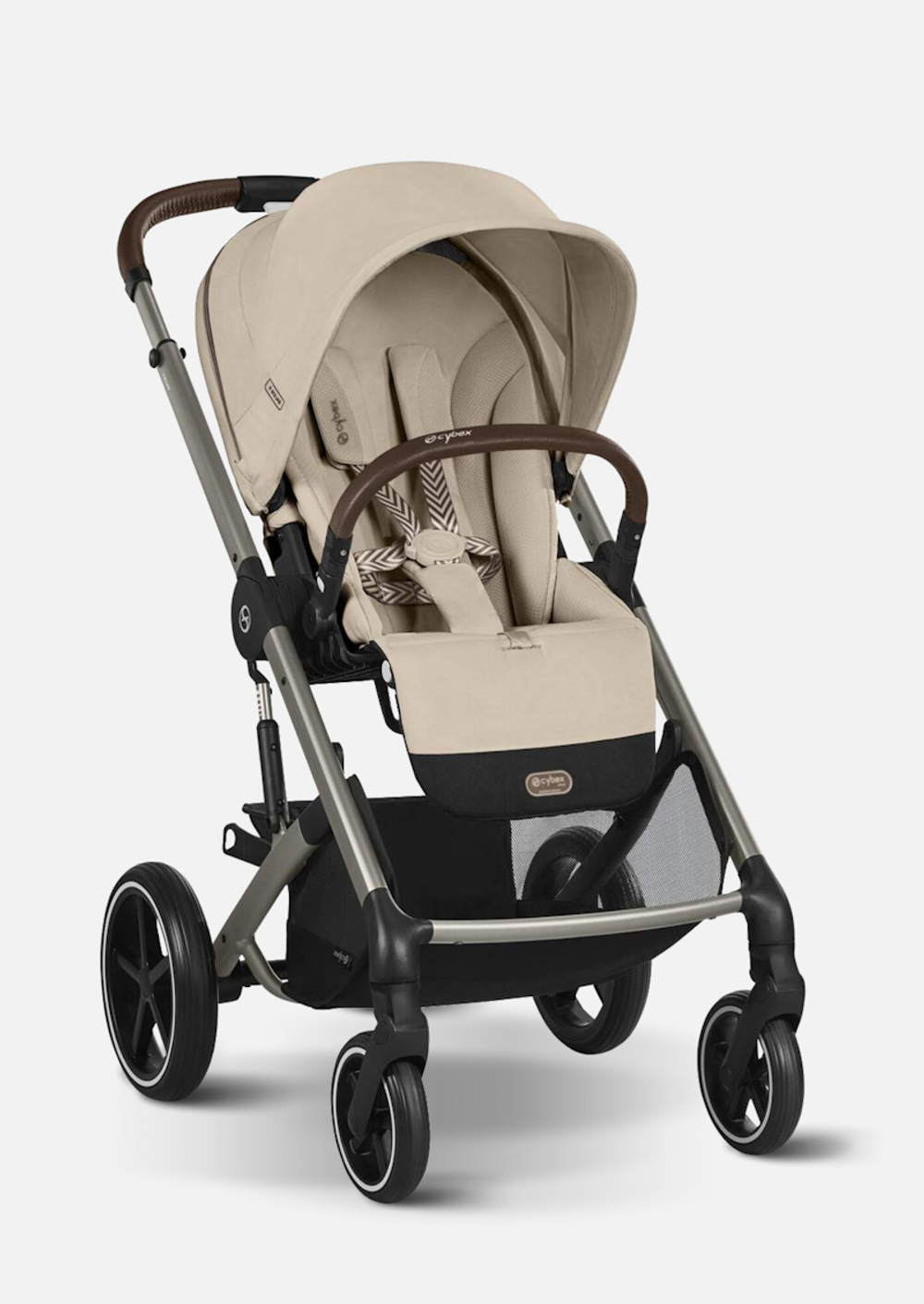 Cybex Детская коляска Balios S Lux BLK 2 в 1 цвет Almond Beige