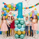 Шар фольгированный 32'/81см «Цифра «1» (голубой)