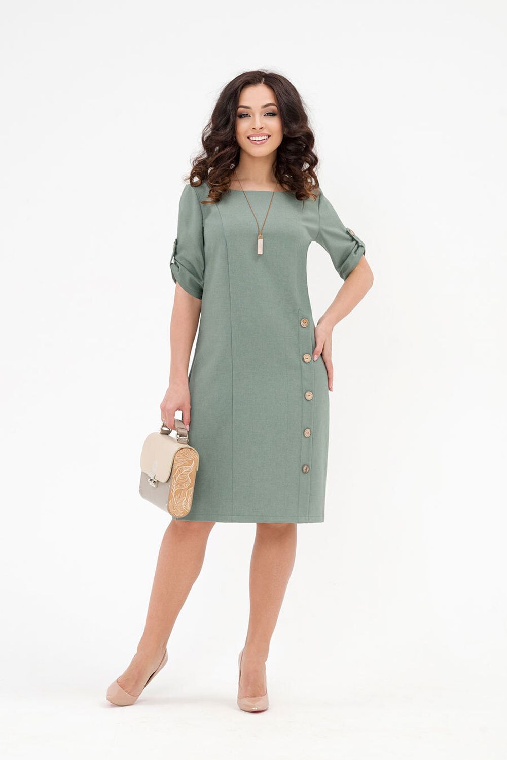 Платье Майра (48-56) Serenada фисташковый (Акция)