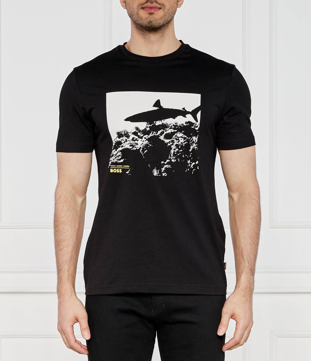 Футболка Te_Sea_horse BOSS ORANGE - черный(50515626)