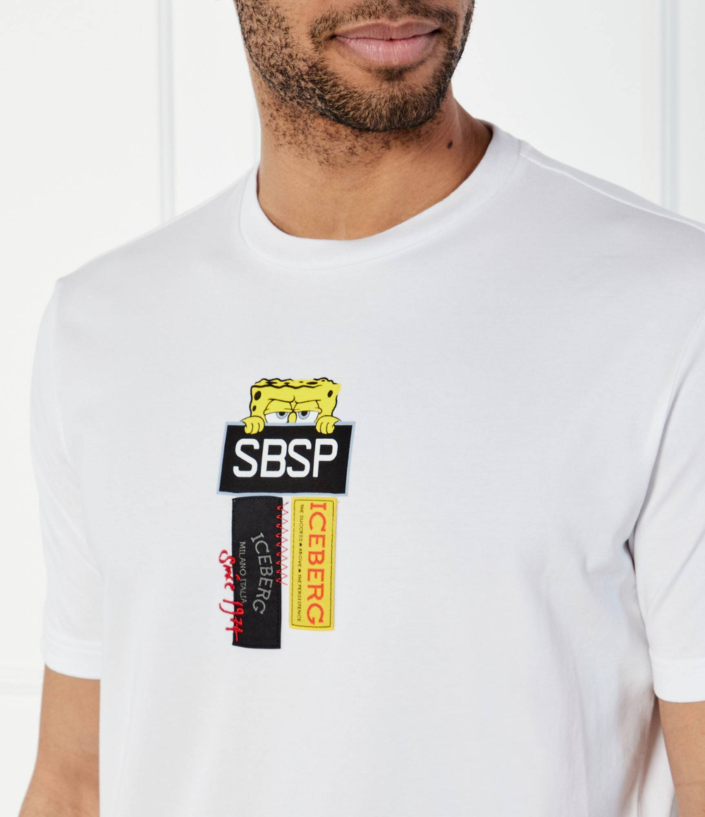 Футболка Iceberg x Spongebob Iceberg - белый(252 I1P F012 6318)