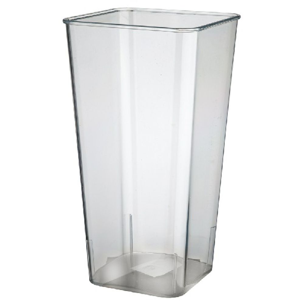 Вазон "Square" (пластик) 16x12xH30см (Прозрачный)
