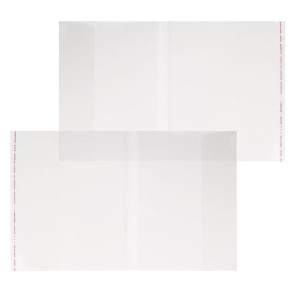 Обложки ПП для тетради и дневника ПИФАГОР, комплект 5 шт., универсальная, с клейким краем, 70 мкм, 215х360 мм, 227409