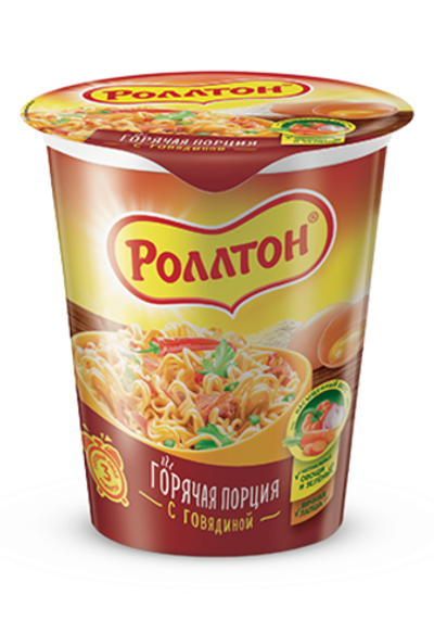 суп Роллтон (стакан) говяжий 70гр (1х24)