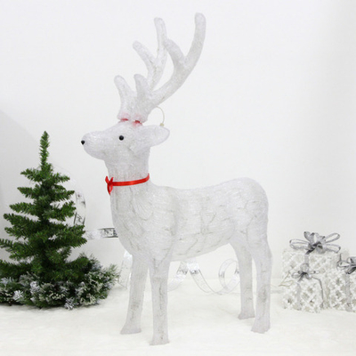 Фигура светодиодная «Северный олень» 67*24*100 см, 150 ламп LED, авторежим, 220V, Белый