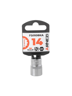 Головка 3/8" 12-и гр. 14мм, L=28 мм на холдере Arnezi R0200214