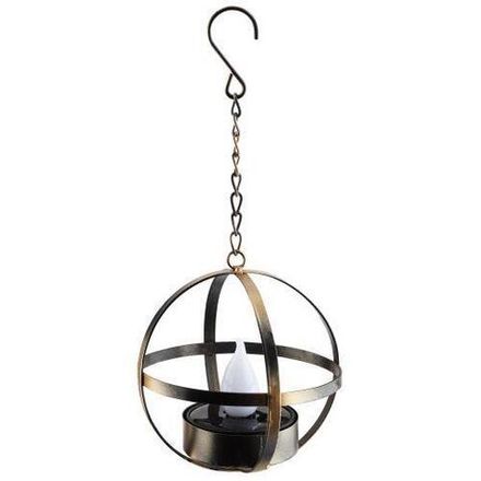 Светильник садовый ERASFM-02 Лофт 28см подвесной на цепи солнечная батарея металл ЭРА Б0044846