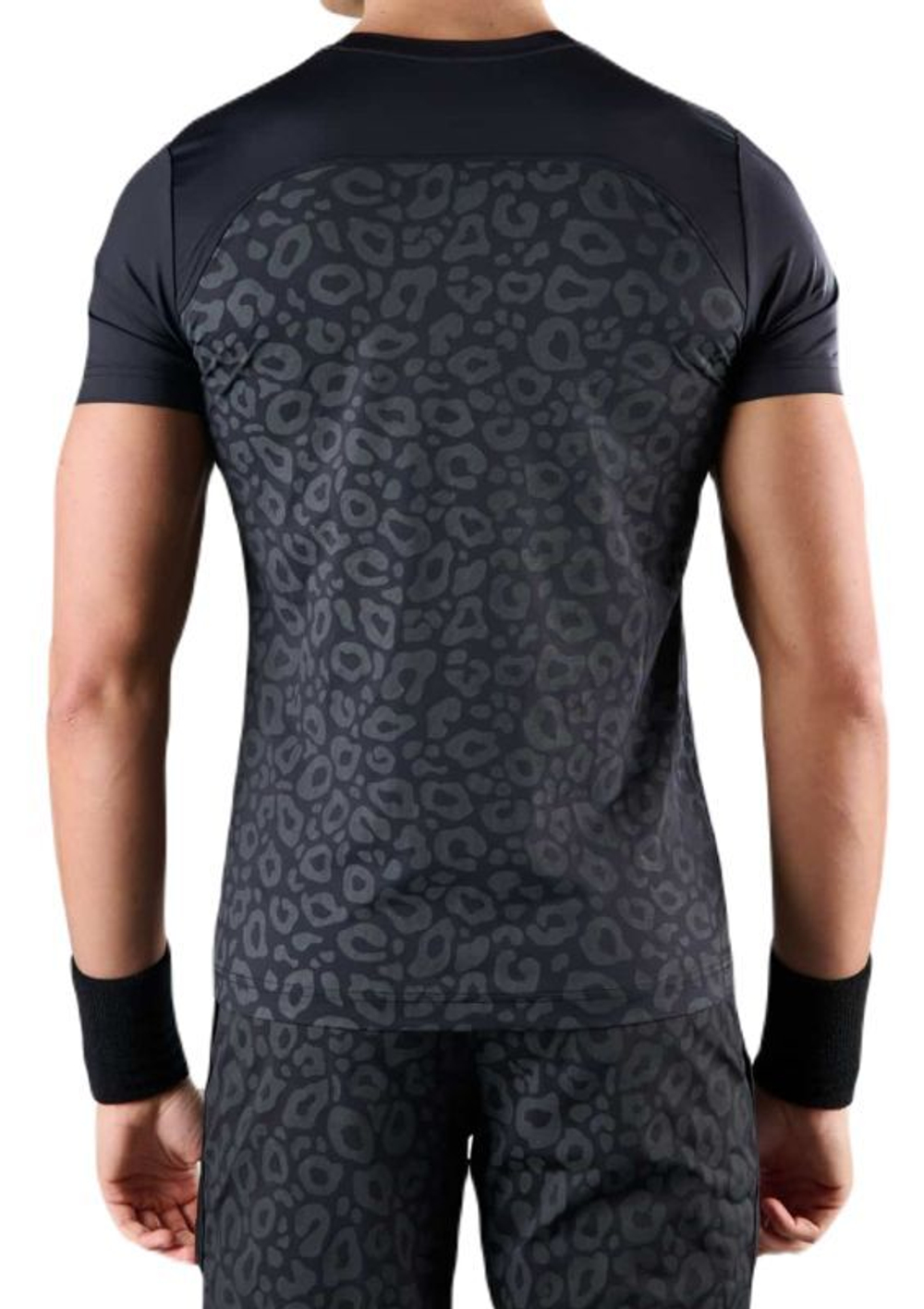 Мужская теннисная футболка Hydrogen Panther Tech T-Shirt - black/grey