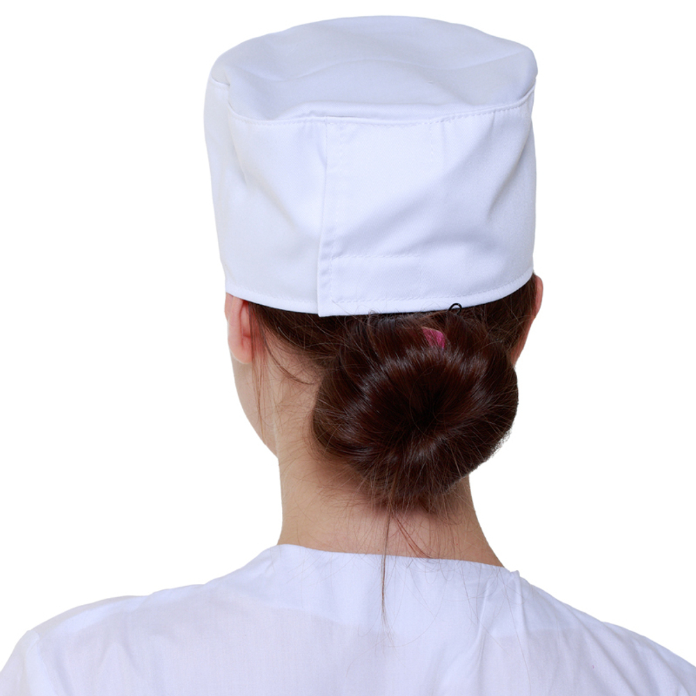 Шапочка повара «Таблетка» белая