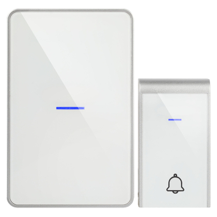 Звонок дверной Intro MP103W беспроводной LED подсветка IP44 150 м белый 38 мелодий