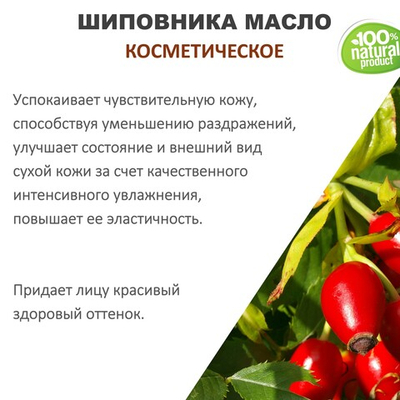 Шиповника масло, косметическое / 100 мл