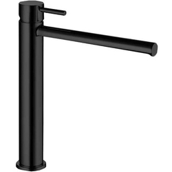 Bossini Oki смеситель для раковины высокий c донным клапаном 1”1/4, цвет чёрный матовый