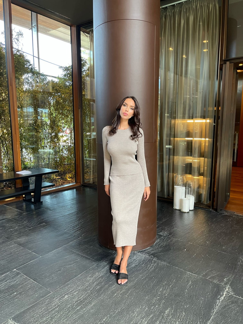 Юбка OLIVIA, серо-бежевый