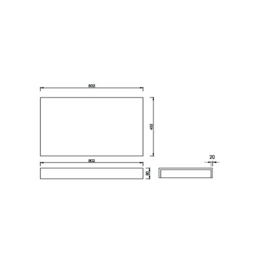 Armadi Art Столешница прямая FLAT 80см