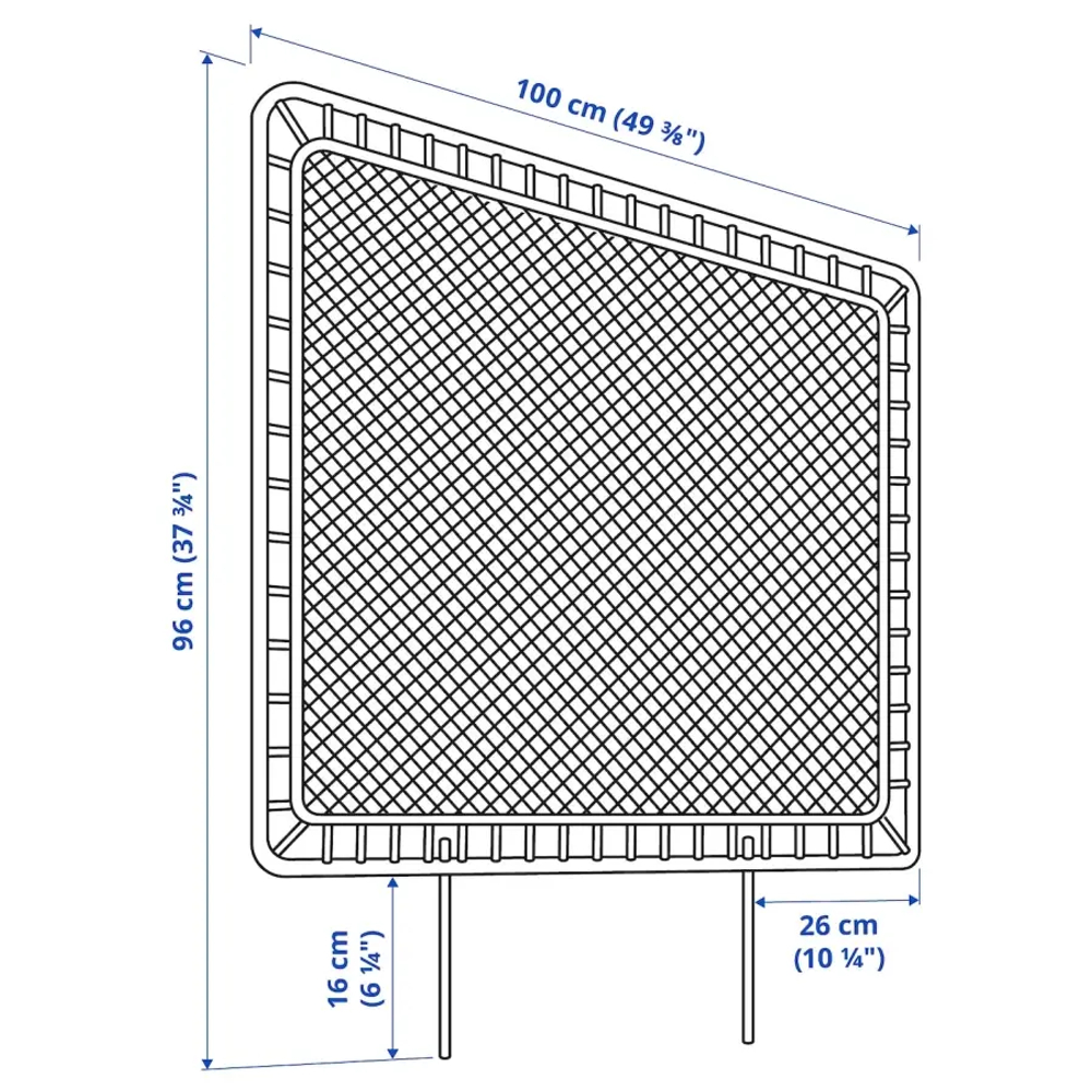 Каркас кровати с 1 изголовьем - IKEA VEVELSTAD, 200х90 см, белый, ВЕВЕЛСТАД ИКЕА