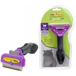 Расческа - пуходерка для вычесывания подшерстка «ФУРМИНАТОР», цвет оранжевый и фиолетовый, 6,5*15см (блистер)