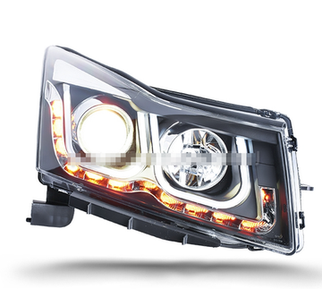 Передние фары Шевроле Круз 2009-2015 V3 type [Комплект Л+П; ходовые огни; биксеноновая линза]