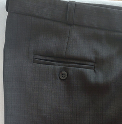 Брюки мужские серые темно-серые классические классика костюмные офисные строгие деловые демисезонные прямые 46 размер клетка в клетку