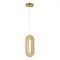 SL6506.203.01 Светильник подвесной ST-Luce Золотистый/Золотистый, Прозрачный LED 1*9W 3000K ALLUNGO