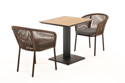 "Каффе" обеденная группа на 2 персоны, цвет "дуб"