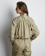 Комбинезон из шелка хаки