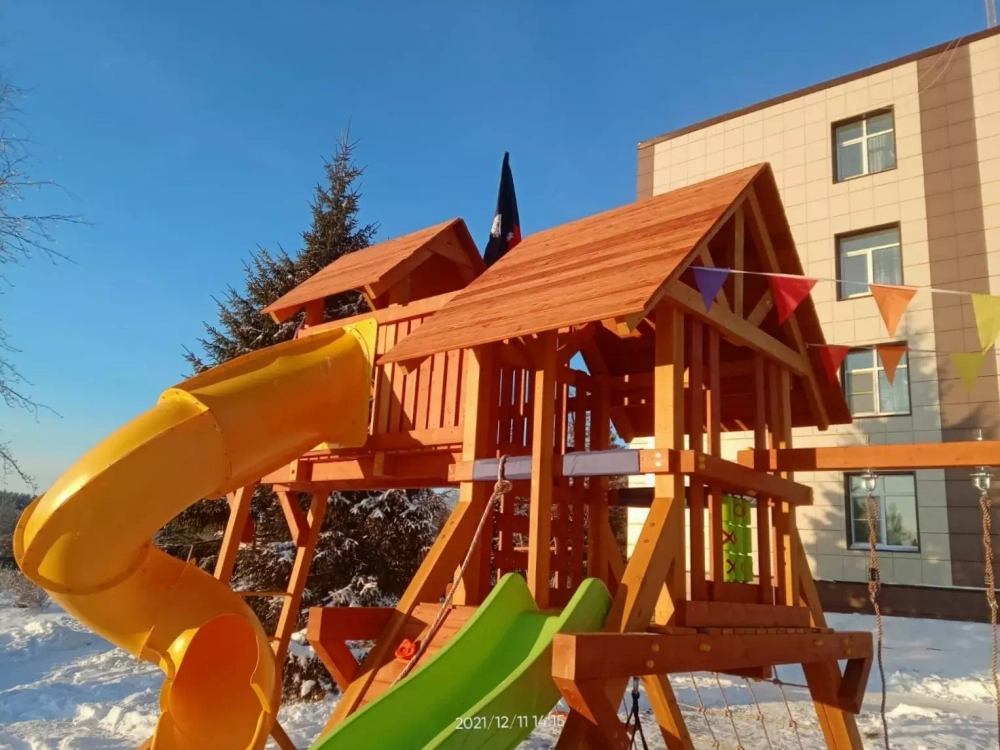 Деревянный игровой комплекс Савушка Lux - 14