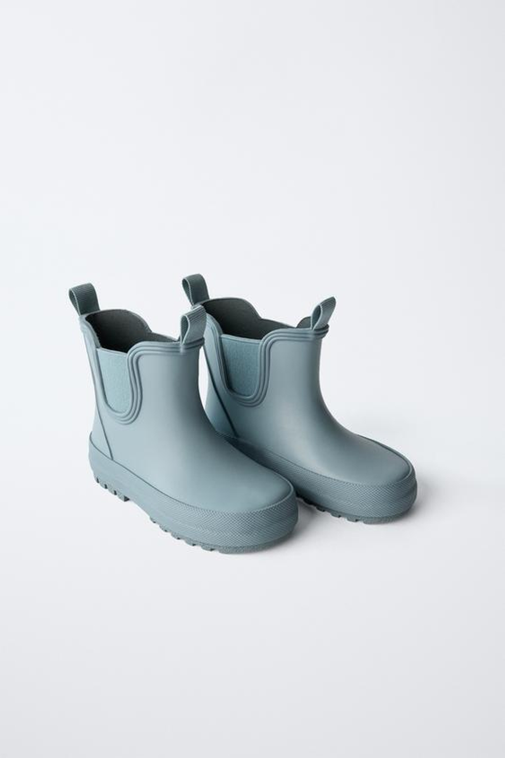 ZARA РЕЗИНОВЫЕ САПОГИ С ЭЛАСТИЧНЫМИ ДЕТАЛЯМИ, ХАКИ