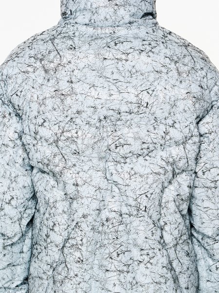 Пуховик BLIND "Crack" Leather Puffer Jacket