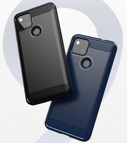 Темно-синий чехол для телефона Google Pixel 5a, серия Carbon от Caseport