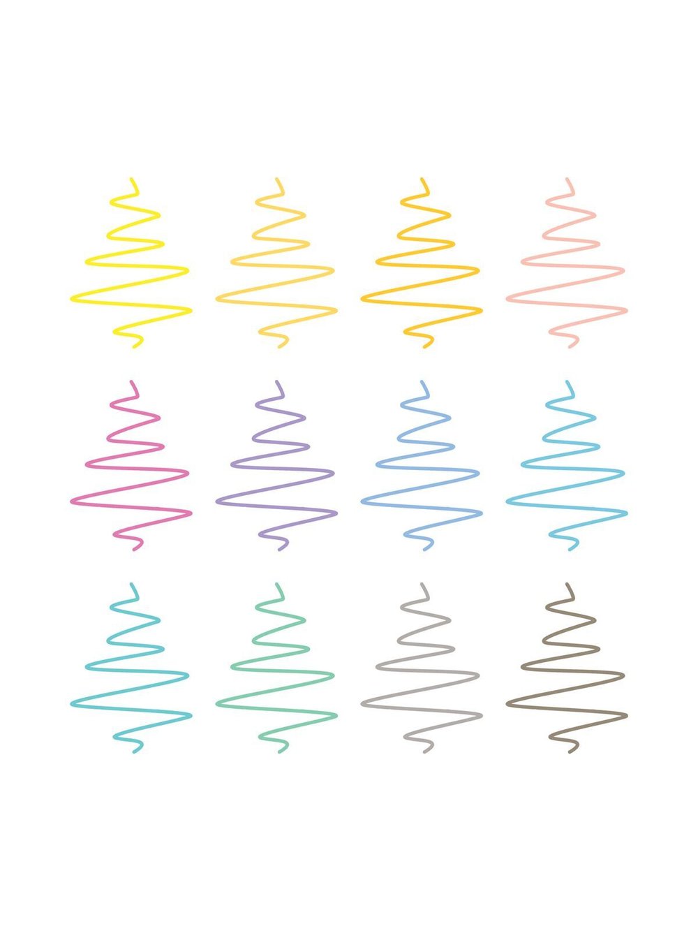 Набор гелевых ручек 12 цветов, линия письма 1.0мм (GPSA12_53128)