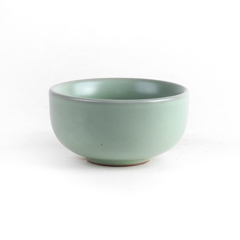 242117 Пиала ЖУЯО зеленая, фарфор