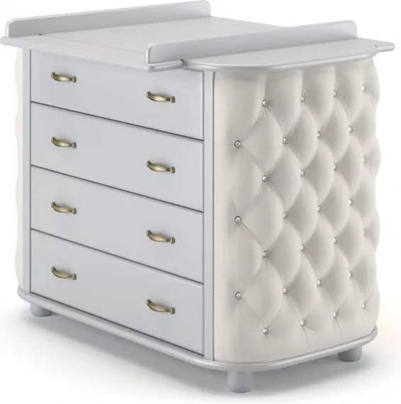 Комод пеленальный Гандылян Тиффани декор стразы Белая ночь