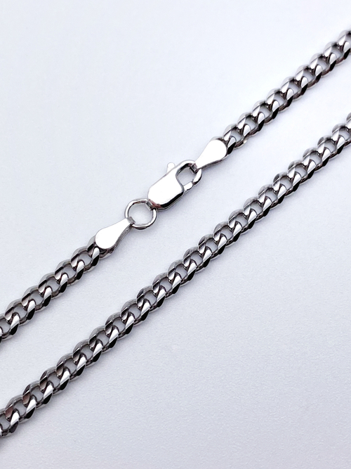 Цепь из серебра/Панцирь/Родий